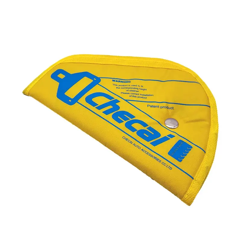 Yellow Parachute-Fabric Seat Belt Cover – Small Size Lightweight Design 1