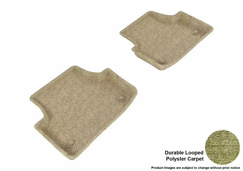 3D Maxpider Classic Tan Floor Mats – 2-Piece Set With Rear Coverage (Limited Stock) 1