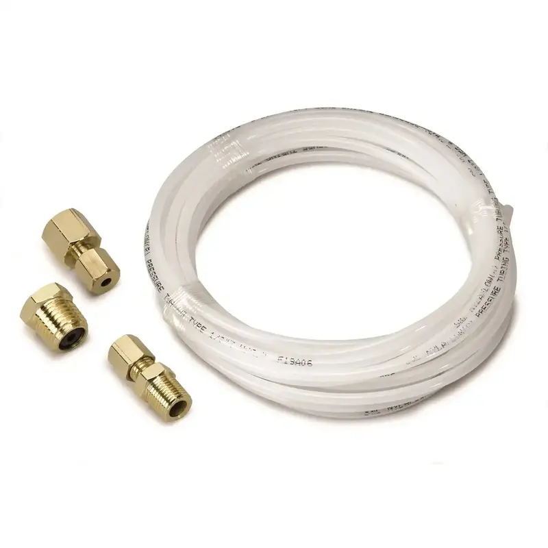 Autometer 3226 Nylon Tubing Kit – 1/8-Inch Id × 12 Feet, Includes Brass 1/8 Nptf Compression Fittings 1
