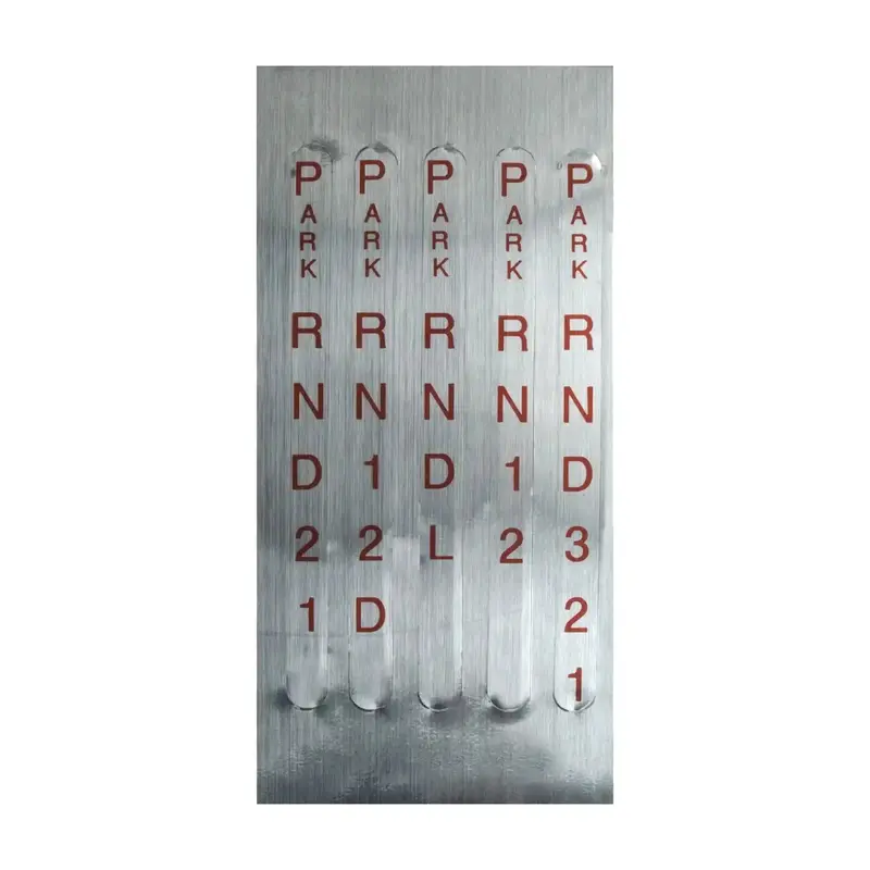 B&M Reverse-Pattern Transmission Shift Indicator Window Or Decal (80847) 1