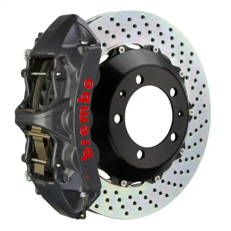 Brembo 11-23 Big Brake Kit – 355×32Mm Drilled Two-Piece Front Rotors & Six-Piston Calipers For Dodge Challenger V8 Awd/Srt8 1