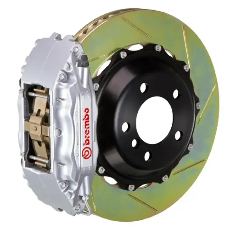 Brembo Gt Big Brake Kit – Front 355X32Mm Slotted Rotors & 4-Piston Calipers, Silver Finish 1