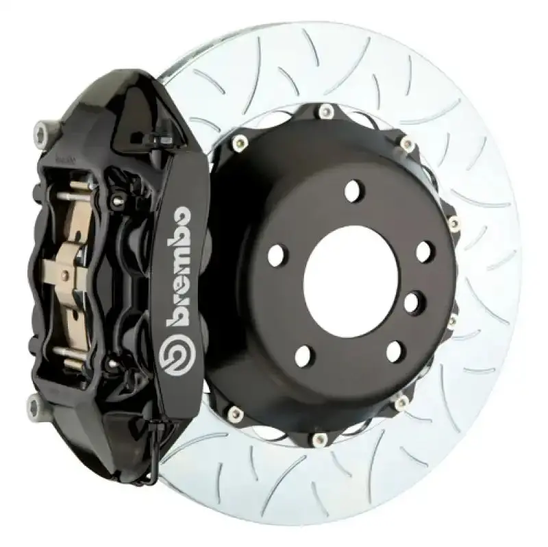 Brembo Rear Big Brake Kit For 2017 Ford F-150 Raptor – 4-Piston Calipers, 380X28Mm Two-Piece Slotted Rotors – Black Finish 1