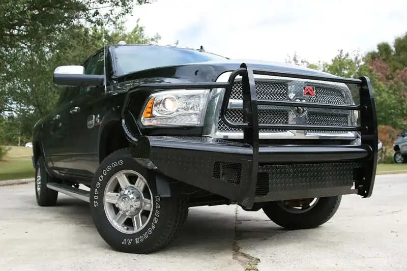 Fab Fours Dr10-S2960-1 Black Steel Ranch-Style Front Bumper 1