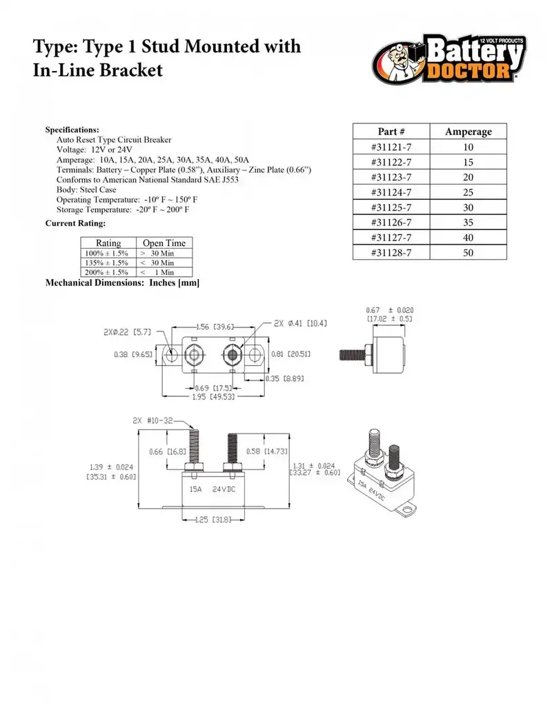 Inline Fuse Holder For 1–50 Amp Circuits 1