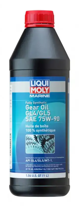 Marine-Grade Full-Synthetic Gear Oil – Gl-4/Gl-5 Rated, 75W-90 Viscosity 1