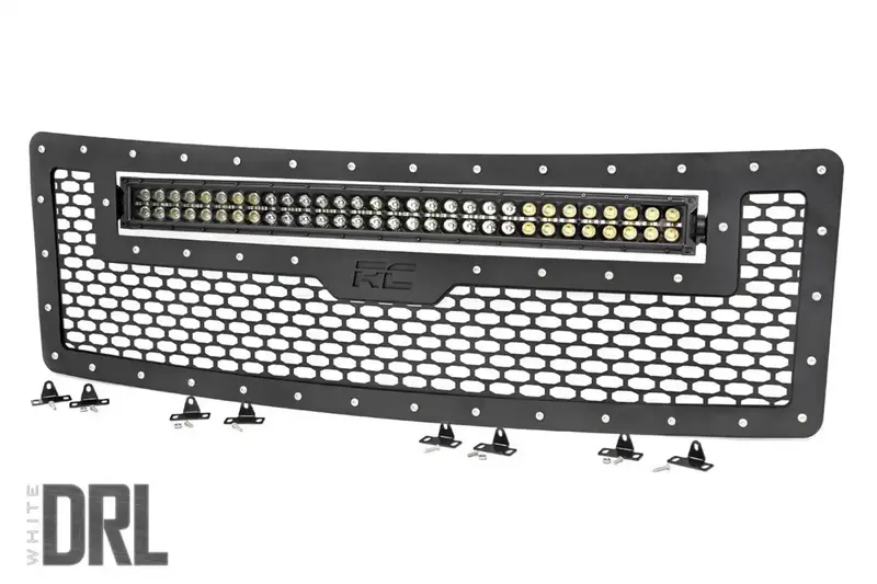 Rough Country 70232 Black Mesh Replacement Grille For Select Trucks And Suvs 1