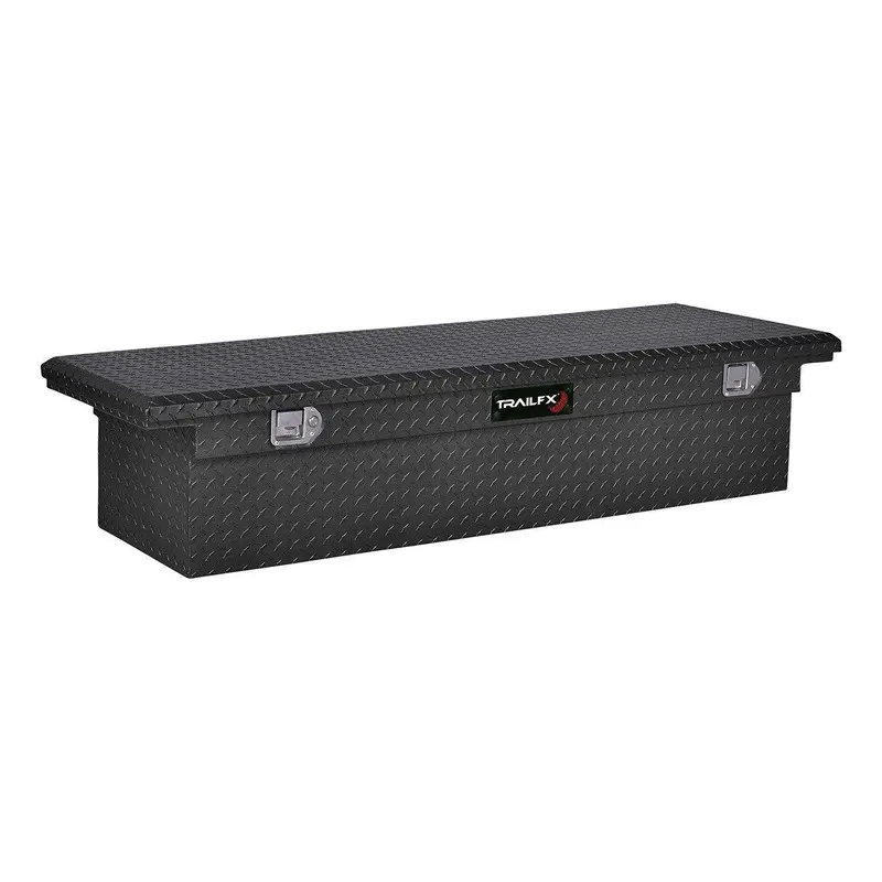 Trailfx Single-Lid Crossover Toolbox – Matte Black Aluminum, 72" L × 19.25" W × 13.5" H 1