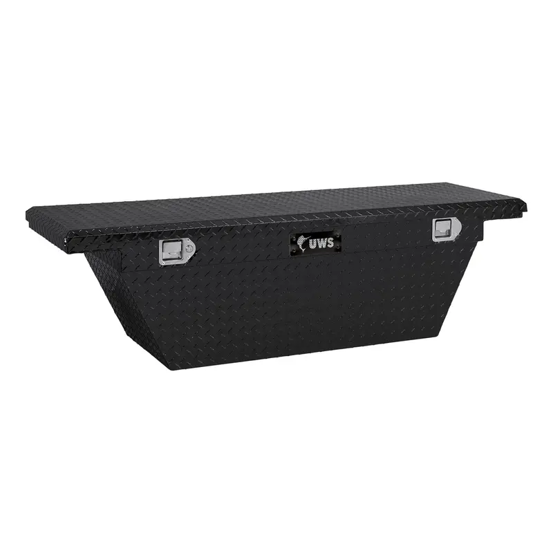 Uws Ec10702 Gloss Black Aluminum Tool Box – Low-Profile, 60° Deep-Angle Design 1