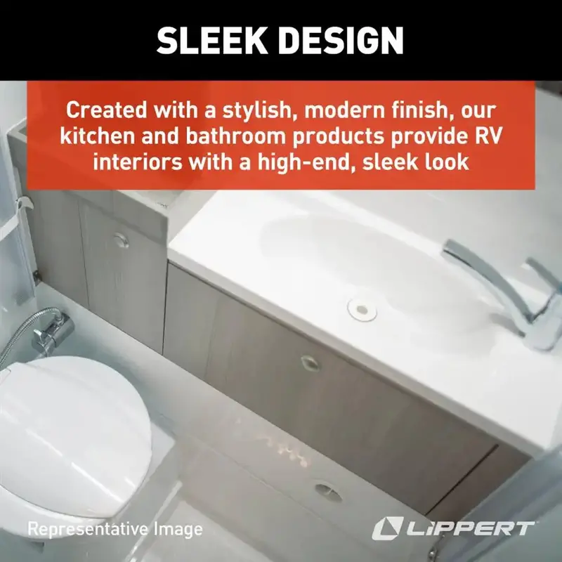 White-Right Hand Drain Fitting For Standard Sink Installations 1